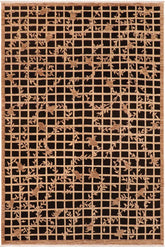 handmade Transitional Kafkaz Black Tan Hand Knotted RECTANGLE 100% WOOL area rug 8 x 10